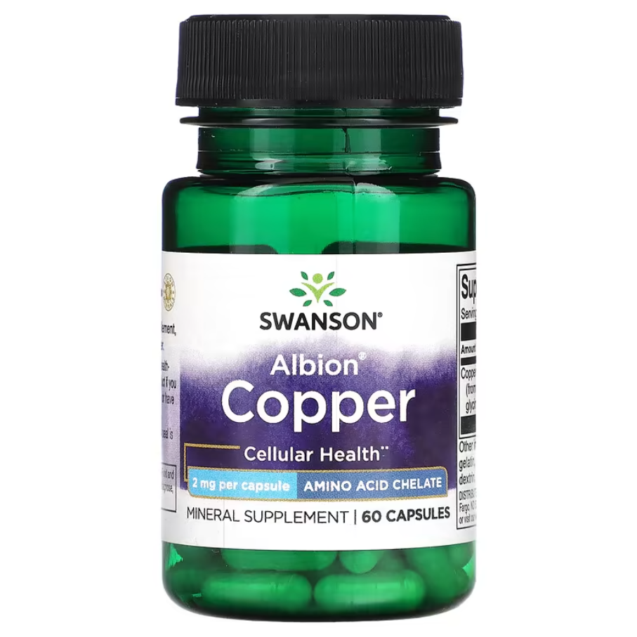 Albion Copper 2 мг Swanson 60 капсул