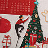 Рушник кухонний з бавовни Calendario Natale 2024 з новорічним принтом італійською мовою Centrotex, фото 3