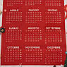 Рушник кухонний з бавовни Calendario Natale 2024 з новорічним принтом італійською мовою Centrotex, фото 2