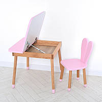 Детский деревянный столик со стульчиком 04-025R-DESK