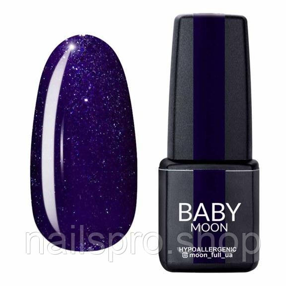 Гель лак BABY Moon Dance Diamond №009 фіолетовий із сріблястим шиммером, 6 мл, фото 1