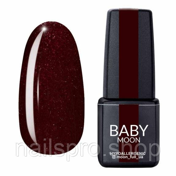 Гель лак BABY Moon Dance Diamond №010 шоколадно-вишневий із дрібним шиммером, 6 мл