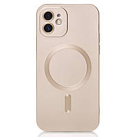 Чехол Fashion magsafe c защитой камеры для iPhone 12 золотой