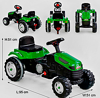 Детский педальный трактор-веломобиль Pilsan 07-314 зеленый