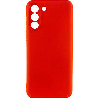 Чехол силиконовый с защитой камеры для Samsung Galaxy S22 (Красный / Red)