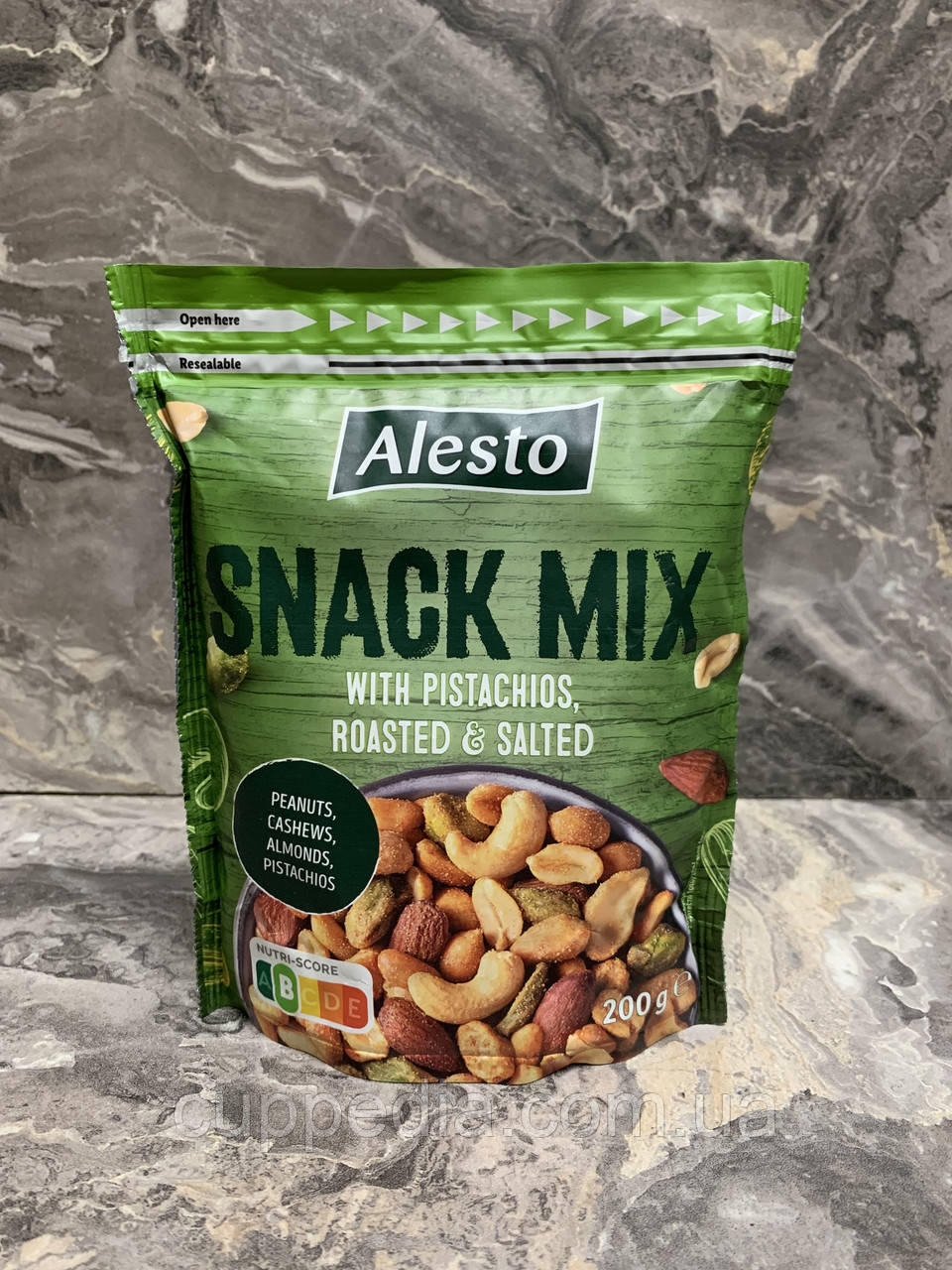 Мікс смажених горіхів з фісташкою Alesto Snack mix 200 грм