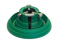 Подставка для елки Jumi 39,7x39,7х14,5 см, пластик, круглая, зеленая