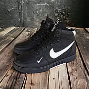 Зимові дитячі ботінки Nike колір чорний, фото 3