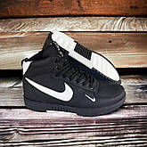 Зимові дитячі ботінки Nike колір чорний, фото 3