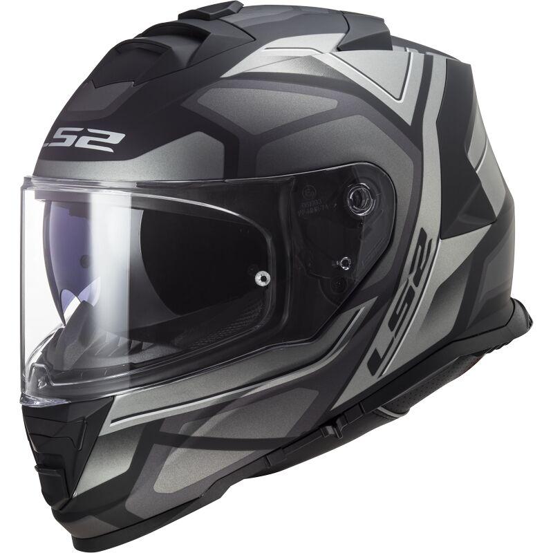 МОТОШОЛОМ ЗАКРИТИЙ LS2 FF800 STORM II FASTER КОЛІР MATT TITANIUM, фото 1