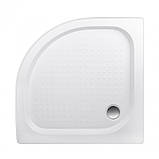 Lidz Душовий піддон KAPIELKA ST90x90x14 низький, напівкруглий, діаметр зливу 52 мм, фото 3