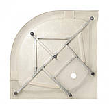 Lidz Душовий піддон KAPIELKA ST90x90x14 низький, напівкруглий, діаметр зливу 52 мм, фото 4