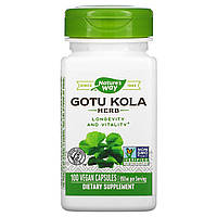 Готу Кола Gotu Kola, 950 мг 100 веганских капсул Nature's Way