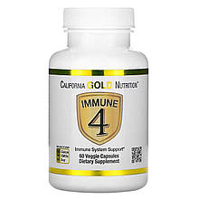 Immune 4 вітамін С, Д з цинком і селеном 60 рослинних капсул, California Gold Nutrition