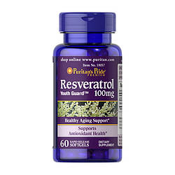 Ресвератрол Puritan's Pride Resveratrol 100 mg 60 softgels