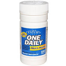 Мультивітаміни і мінерали для чоловіків 100 таблеток, 21st Century, One Daily Men