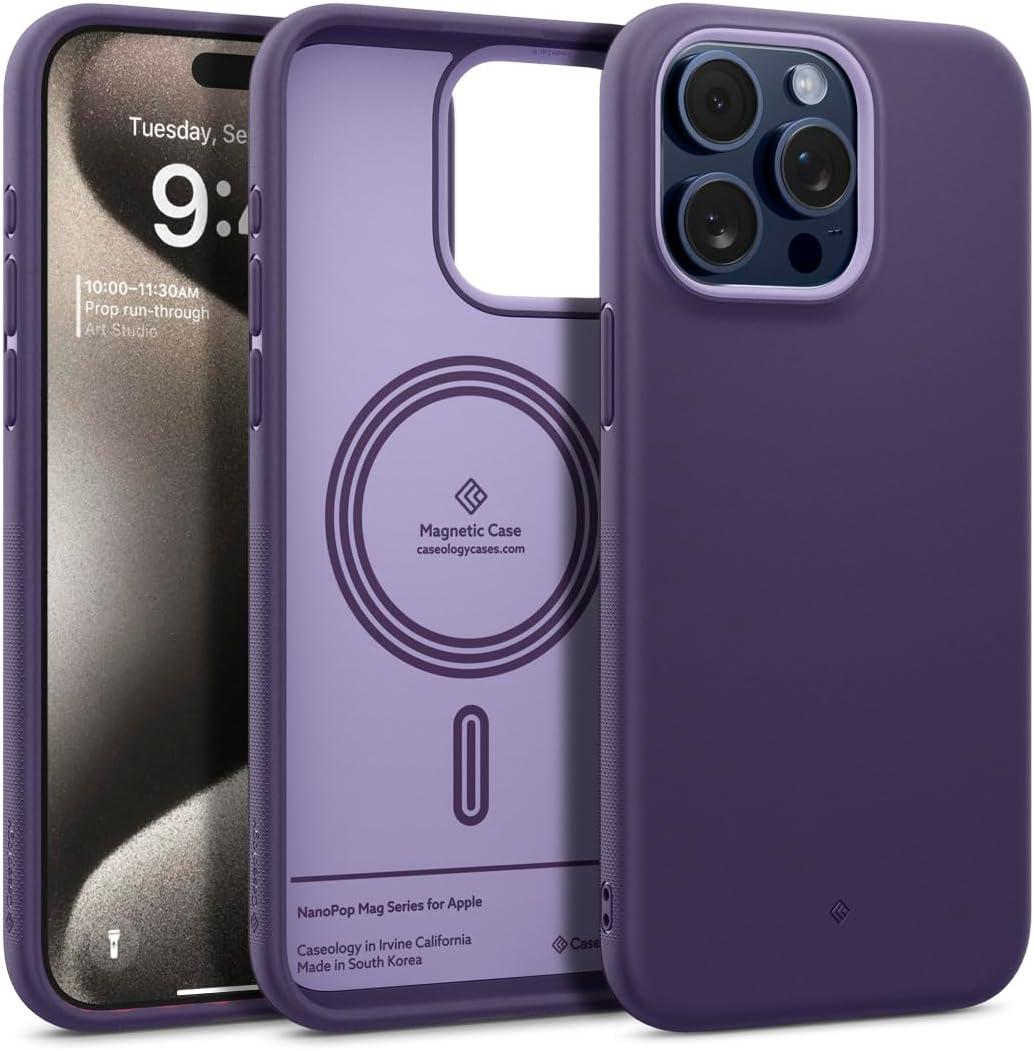 Чохол Caseology Nano Pop Mag Grape Purple для iPhone 15 Pro Max ACS06620