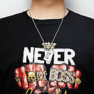 Чоловічий кулон підвіска з ланцюжком CASSETTE на шию з медичної сталі під срібло з Аудіокасетою, фото 7