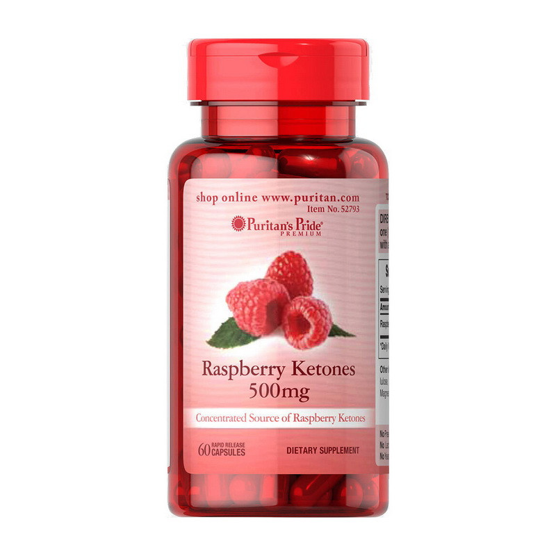 Жиросплювач Puritan's Pride Raspberry Ketones 500 mg 60 caps