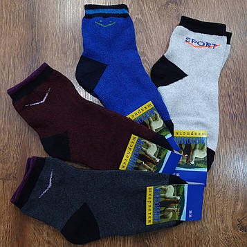 Дитячі махрові шкарпетки «Житомир Сонечко» 30-35 / 12 пар Спорт