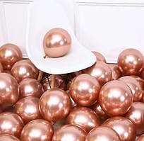 Кулька повітряна 10 дюймів -КНР, ХРОМ Рожеве Золото