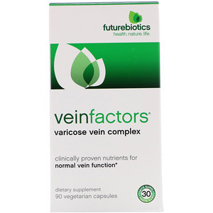 Противарикозний комплекс FutureBiotics, VeinFactors 90 капсул вегетаріанських