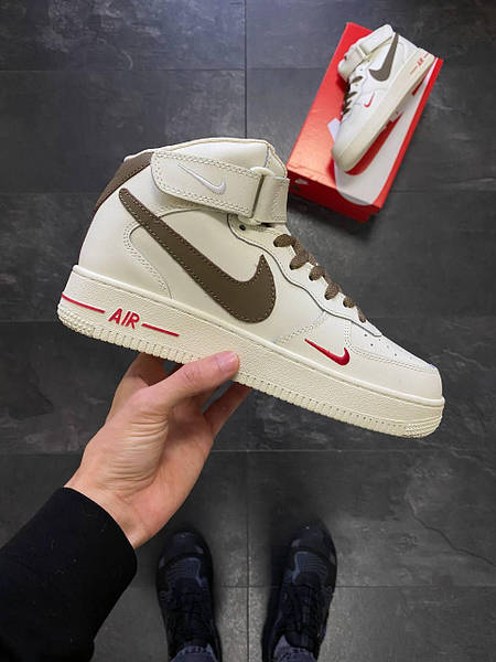 Nike Air Force 1 High Yohood Beige Brown Fur 1 Krosonavtik 2026352743