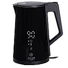 Електрочайник Adler AD 1345 Black — 1.7 л, 2200 Вт, LED-дисплей, регулювання температури, STRIX, фото 6