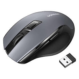 Бездротова Мишка UGREEN 2.4G - Тиха, 2.4G, Ергономічна, 6 Кнопок, 4000 DPI, Чорна