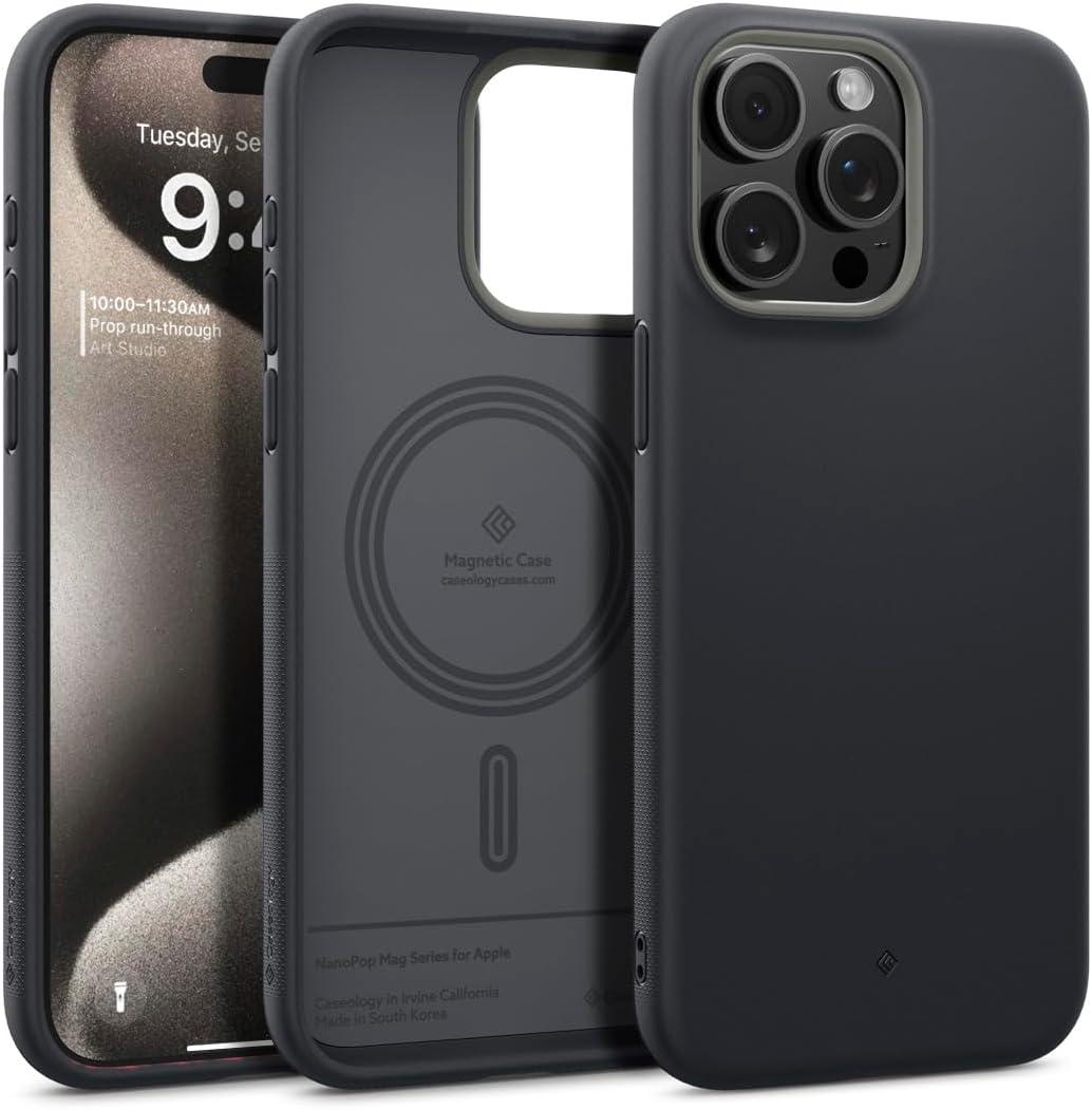 Чохол Caseology Nano Pop Mag Black Sesame для iPhone 15 Pro Max ACS06618