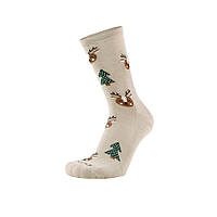 Шкарпетки жіночі DUNA зимові бавовняні, з махровим слідом 38-40(р) темний сіро-бежевий (3109)