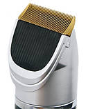 Машинка для стрижки тварин акумуляторна + насадки Adler AD 2823 (титанова головка, лезо з нержавіюча сталь), фото 4