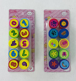 Набір дитячих печаток 10 шт. На планшеті WB2302 19652Ф/4624Ф