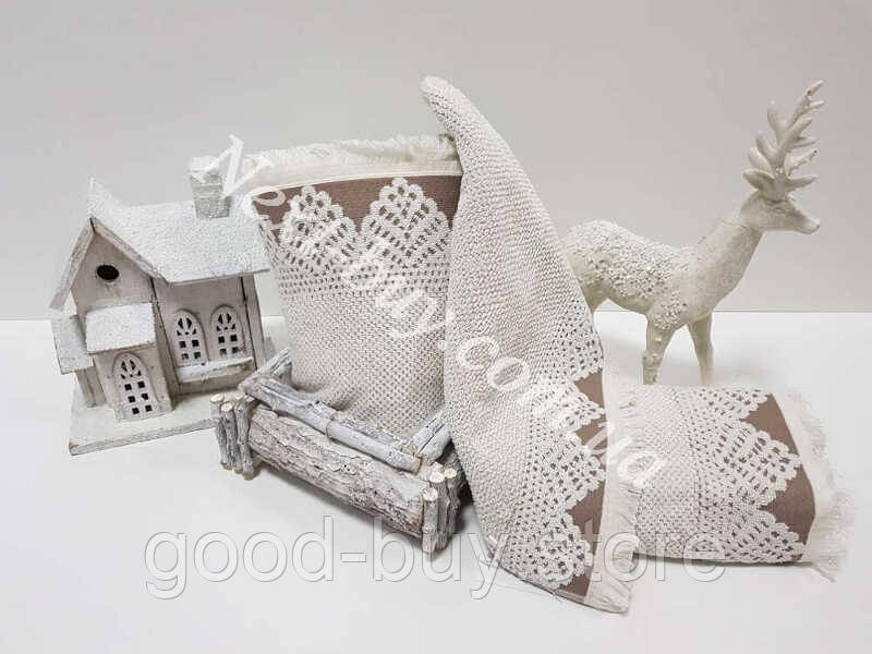 Набір бавовняних рушників Maison D&#039;or Jacquard naturelle 3шт
