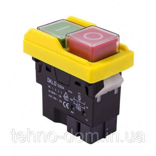 Кнопка вимикач верстата, бетонозмішувачі (6 А)