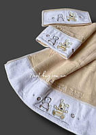 Maison D`or Lamite Mayer комплект дитячих махрових рушників 3 шт з бавовни з вишивкою