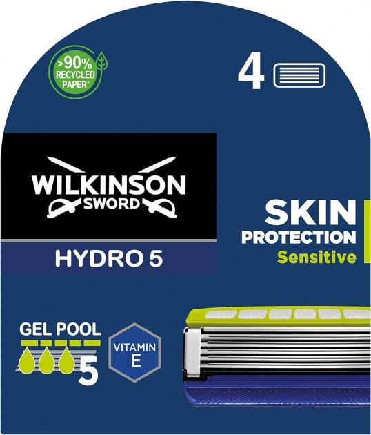 Змінні касети для гоління Wilkinson Sword Hydro 5 Skin Protection Sensitive (4 шт.) 02543