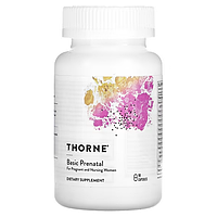Basic Prenatal Thorne, вітаміни для вагітних і жінок, що годують, 90 капсул