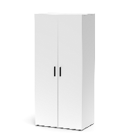 Шкаф гардеробный 2-дверный для офиса, прихожей, спальни, коридора Berno 5 Accord, цвет белый