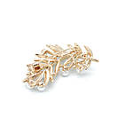 Брошка гілочка з перлинками 50х30мм, фото 5