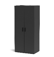 Шкаф гардеробный 2-дверный для офиса, прихожей, спальни, коридора Berno 5 Accord, цвет антрацит