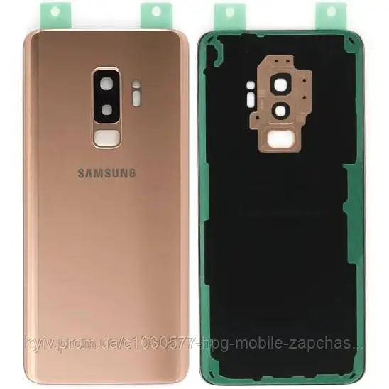Задня панель корпусу (кришка) для Samsung Galaxy S9 Plus G965, зі склом камери, оригінал Золотистий, фото 1