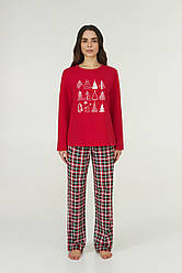 Піжама жіноча НОВОРІЧНА ELLEN CHRISTMAS TREES ЗИМОВА 0180/31/01
