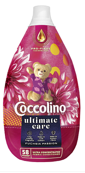 Ополіскувач для прання Coccolino Ultimate Care Fuchsia Passion 870 мл 58 стир