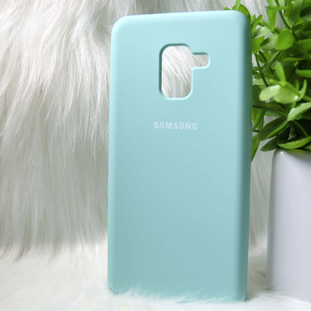 Силіконовий чохол Original Silicone Case Samsung A530 / A8 2018 Mint (м'ятний)