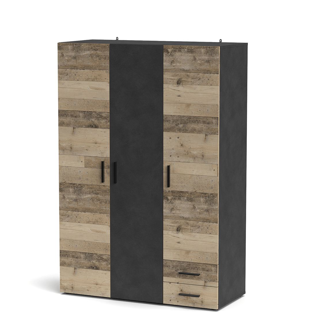 Шафа дводверна  для офісу,  вітальні, спальні, коридору  Berno 6 Accord, коліролд стайл світлий / матера