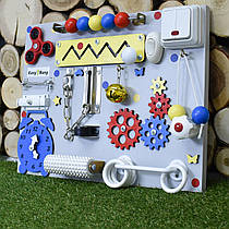 Розвиваюча дошка Бізіборд, Подарунок малюку на 1 рік, Монтессорі Іграшка