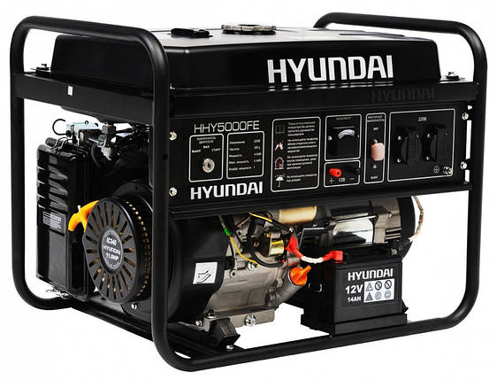 Генератор бензиновий Hyundai HHY 5000FE (Бесплатна доставка по Україні), фото 1