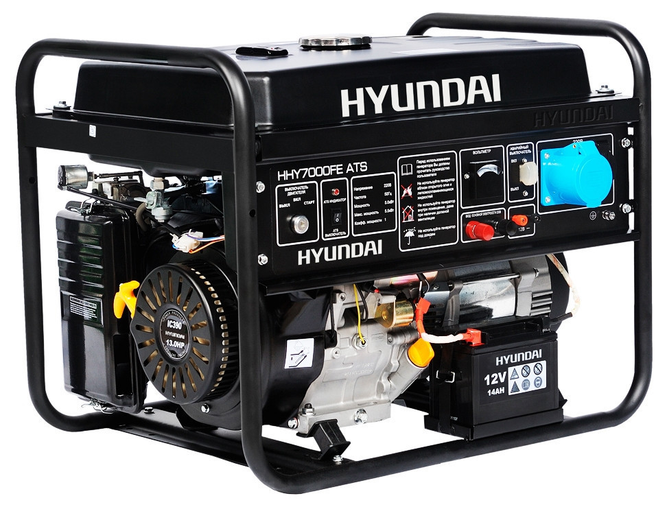 Генератор бензиновий Hyundai HHY 7000FE ATS