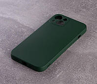 Чехол SOFT Silicone Case для iPhone 14 Plus (без лого) темно-зеленый